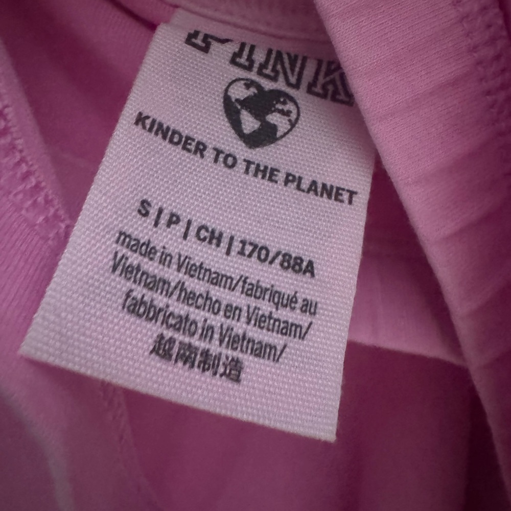PINK Victoria's Secret Gray, White, and Pink Cropped Camisole Set of 3 - Picture 9 of 10